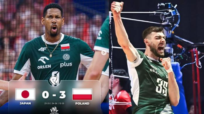 Tanpa ampun, Polandia kalahkan atas Jepang dalam tiga sekaligus. 