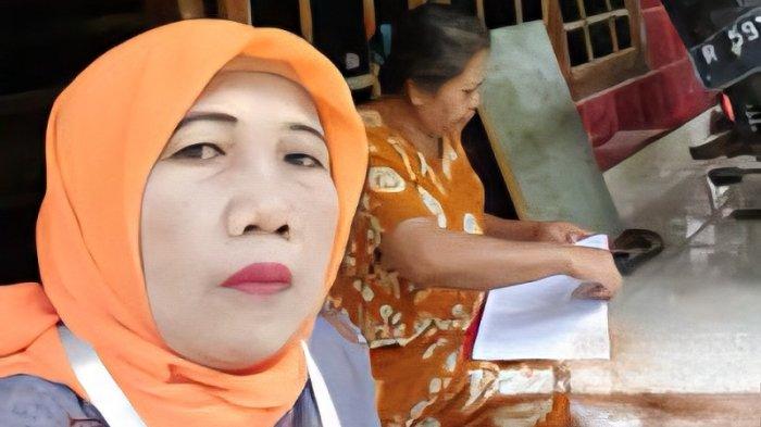 TAGIH IURAN JKN - Kader JKN dari BPJS Kesehatan Purwokerto Evi Lismawati tengah menagih tunggakan iuran JKN warga di Desa Lumbir, Kecamatan Lumbir, Kabupaten Banyumas. Evi merupakan satu di antara 42 kader JKN BPJS Kesehatan Purwokerto yang mencakup Banyumas, Purbalingga, dan Cilacap.