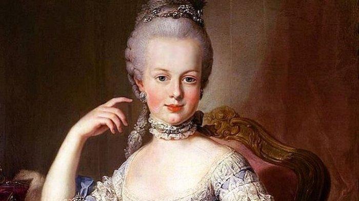 Ilustrasi Marie Antoinette di masa belia.