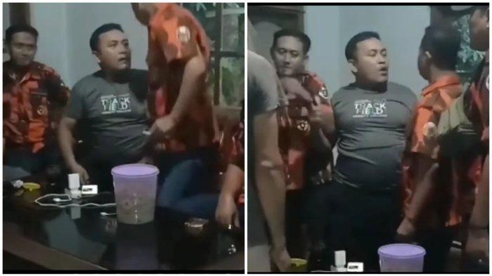 Dalam video, ormas yang berpakaian loreng oranye hitam tersebut meminta orangtua siswa dan pelapor dugaan pungli sekolah agar tidak melapor terlebih dahulu ke kepolisian