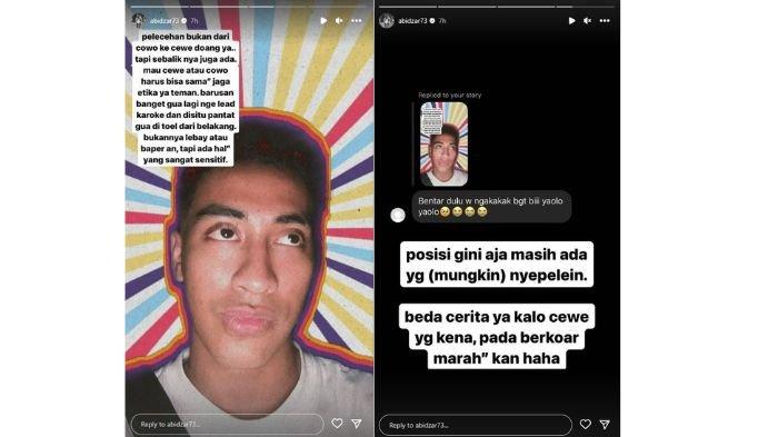 Abidzar alami pelecehan saat pandu karaoke / Respon warganet yang tampak sepelekan pelecehan yang dialami Abidzar.
