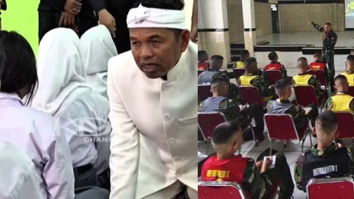 BARAK MILITER SISWA - Gubernur Jawa Barat, Dedi Mulyadi atau KDM benar-benar menerapkan kebijakannya mengirim siswa nakal ke barak militer.  Ternyata ada yang sukarela ingin ikut dibina di barak militer ini.