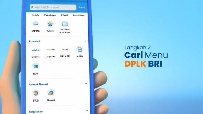. Foto: DPLK BRI diakses lewat BRImo dilansir dalam tayangan YouTube Bank BRI, Rabu (4/10/2023).