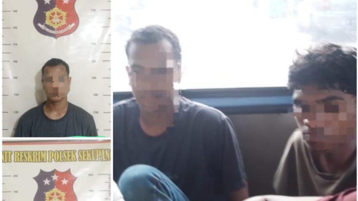Dua pelaku begal remaja MR (18) dan FR (17) diringkus Polsek Sekupang, Batam.