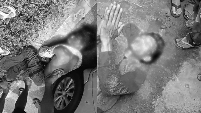 JAMBRET DIAMUK MASSA - Dua pelaku jambret di Jalan Sisingamangaraja, Kelurahan Bane, Kecamatan Siantar Utara, Kota Pematangsiantar, terkapar di jalanan usai diamuk massa, Senin (9/6/2025). Aksi kedua pelaku menewaskan seorang perempuan muda bernama Rindy Liviani (20) yang sedang mencari kerja.