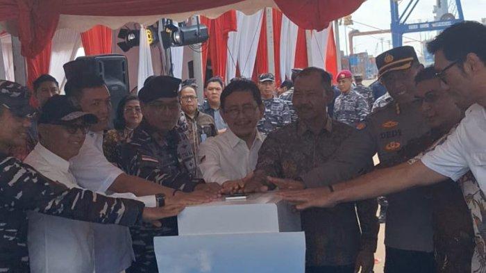 Pelepasan tim Ekspedisi Rupiah Berdaulat tahun 2024 wilayah ini di lakukan di Dermaga Utara Pelabuhan Batuampar, Kota Batam, Sabtu (20/07).