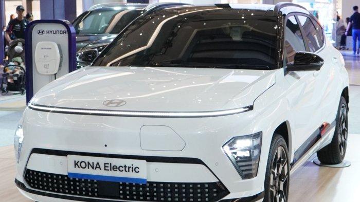 Tampilan depan All-New KONA Electric, unit terbaru Hyundai Batam.