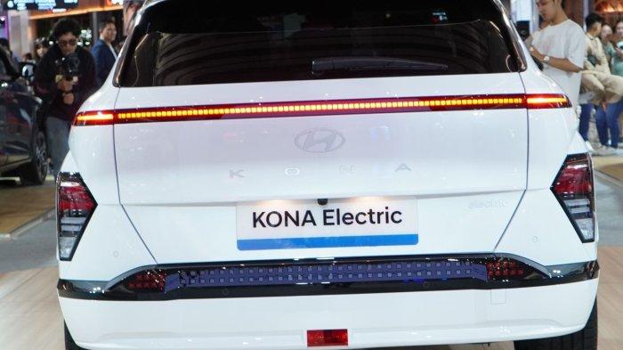 Tampilan belakang All-New KONA Electric, unit terbaru Hyundai Batam.