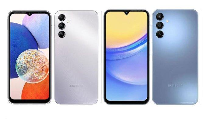 Ilustrasi Samsung A14 5G dan Samsung A15 5G.