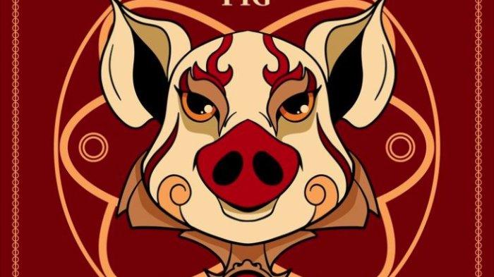 Ilustrasi Shio Babi merah