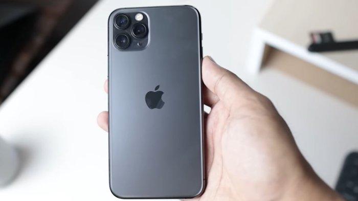 Ilustrasi iPhone 11 Pro dengan warna hitam.