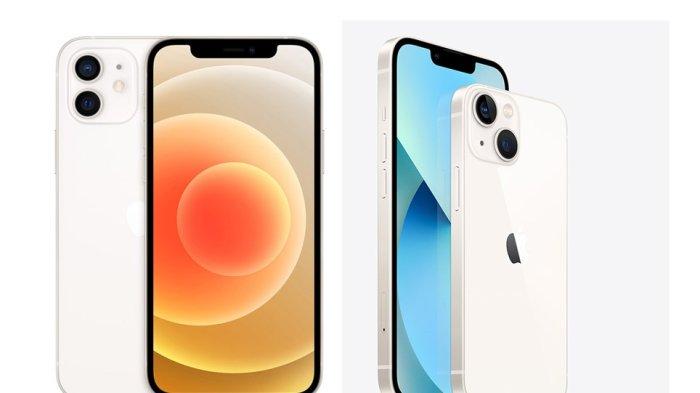 Ilustrasi iPhone 12 dan 13.