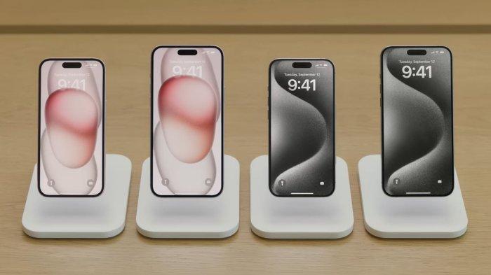 Ilustrasi iPhone 15 Series dari Apple.