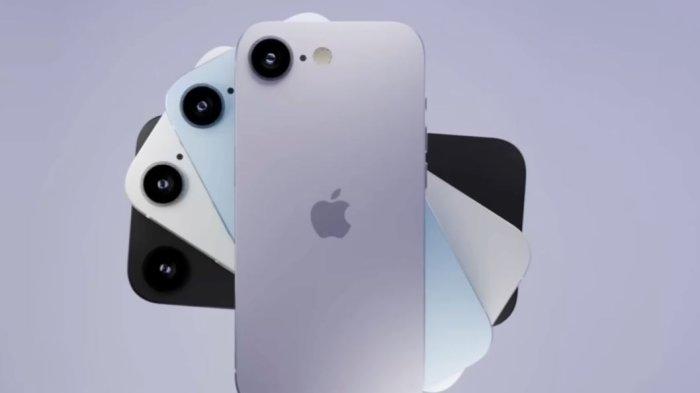 Ilustrasi iPhone SE 4 dengan varian warnanya.