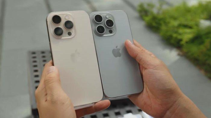 Ilustrasi potret HP series iPhone.