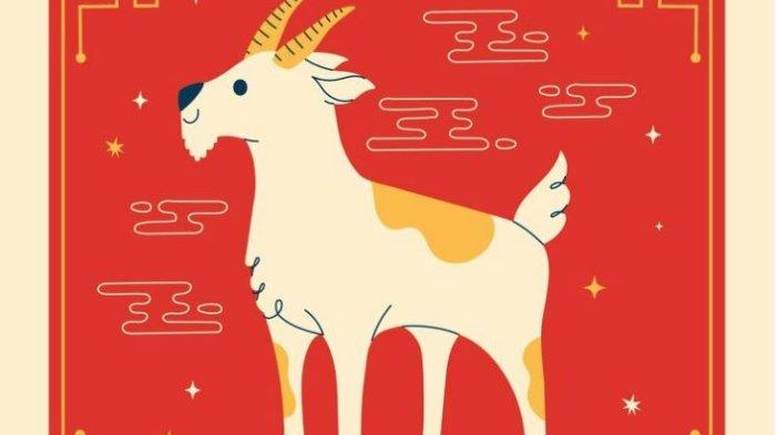 Ilustrasi potret Shio Kambing