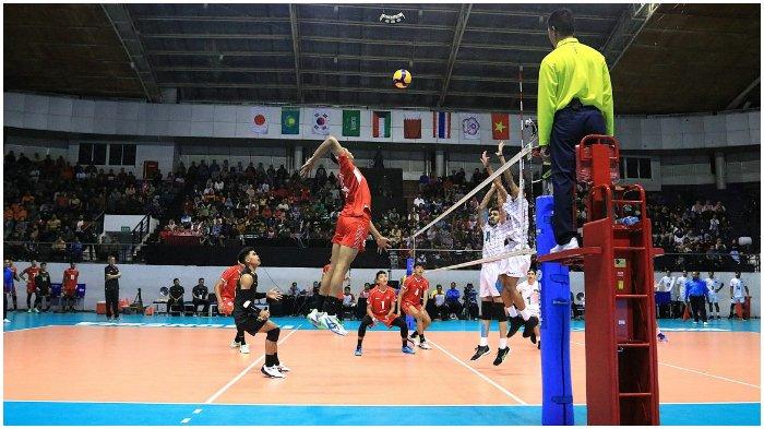 Indonesia mempermalukan Arab Saudi di Kejuaraan Voli Asia U-20 2024.