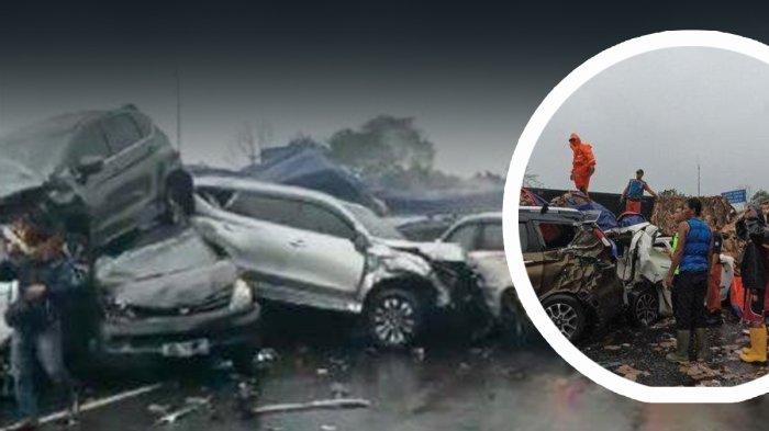 KECELAKAAN BERUNTUN - Kecelakaan Beruntun terjadi di Tol Cipularang atau Tol Purbaleunyi Jawa Barat, Sabtu (11/11/2024) melibatkan banyak mobil.