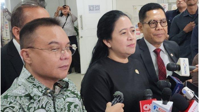 Ketua DPR RI Puan Maharani di Kompleks Parlemen, Senayan, Senin (14/10/2024).