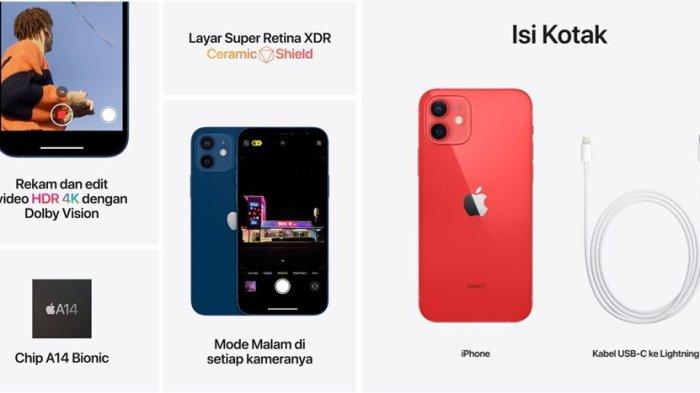 PENURUNAN HARGA iPHONE- Tangkapan layar keunggulan iPhone 12 yang dijual murah di iBox Indonesia, Kamis (6/3/2025). Berikut harga HP iPhone 12 alami penurunan harga Rp 5 Juta per Maret 2025.