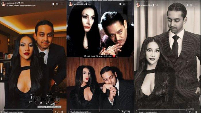 , Sabtu (28/10/2023). Foto: Kolase Anya Geraldine dan Nadif Zahiruddin saat rayakan Halloween bersama dilansir dalam unggahan Story Instagram @anyageraldine, Jumat (27/10/2023).