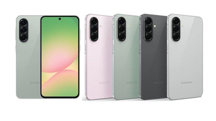 HARGA SAMSUNG TERBARU- Kolase Samsung A56 5G tampak depan dan tanpak belakang dari samsuung.com, Jumat (14/3/2025). Berikut spesifikais dan harga HP Samsung Galaxy A55 5G di Lebaran 2025.