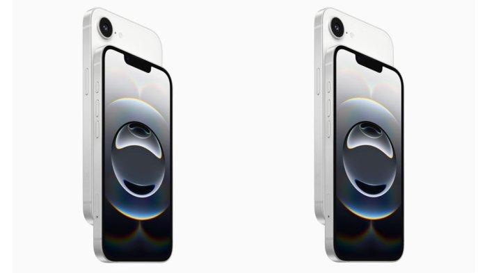 HARGA iPHONE TERBARU - Kolase iPhone 16e punya variasi warna putih dan hitam dilansir dari apple.com, Sabtu (22/2/2025). Harga HP iPhone 16e dan jadwal  perluncurannya di Indonesia.