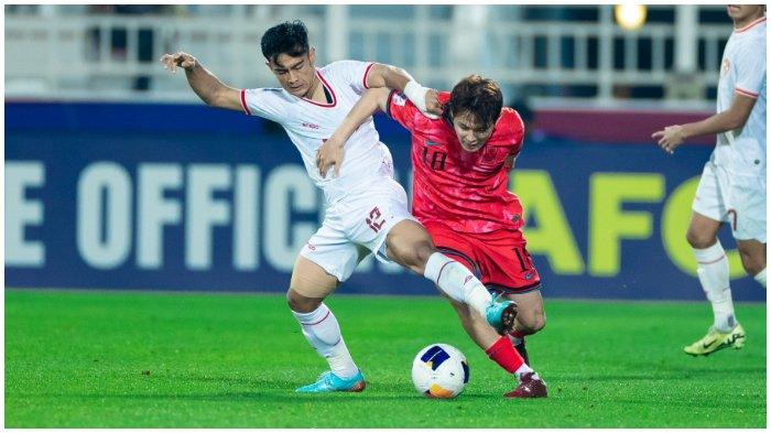 Korea Selatan kalah lewat drama adu penalti dari Timnas U-23 Indonesia di Stadion Abdullah bin Nasser bin Khalifa, Kamis (25/4/2024).