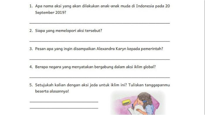 Kunci Jawaban Bahasa Indonesia Kelas 6 SD/MI Halaman 100