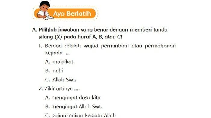 Kunci Jawaban PAI Kelas 2 SD/MI Halaman 233