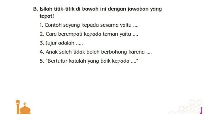 Kunci Jawaban PAI Kelas 2 SD/MI Halaman 81