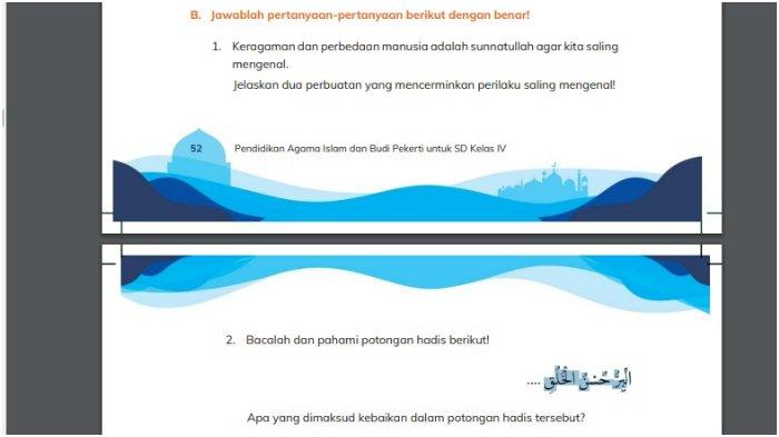 Kunci Jawaban PAI Kelas 4 Halaman 52 Kurikulum Merdeka