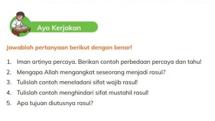 Kunci Jawaban Pendidikan Agama Islam (PAI) Kelas 4 SD/MI Halaman 127