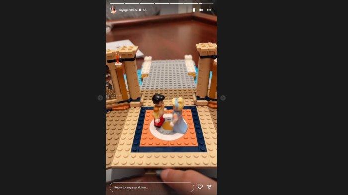 Lego yang dirangkai Anya Geraldine.