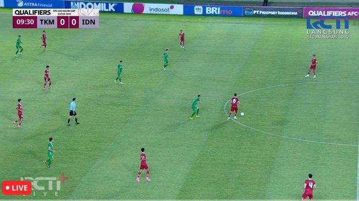 Lve streaming Timnas U23 Indonesia vs Turkmenistan di babak penyisihan Grup K Kualifikasi Piala Asia U23 2024, Selasa (12/9/2023) pukul 19.00 WIB.