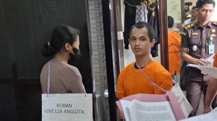 Potret Pelaku pembunuhan, M. Ikhsan saat rekonstruksi
