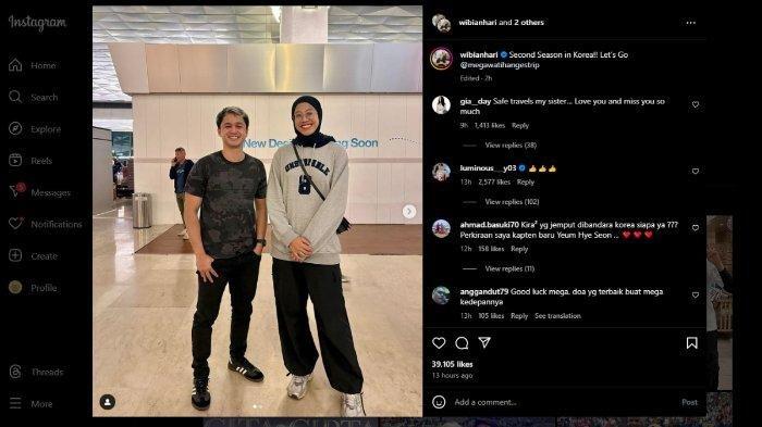 Megawati Hangestri telah berangkat ke Korea Selatan, Selasa (3/9/2024) malam WIB.