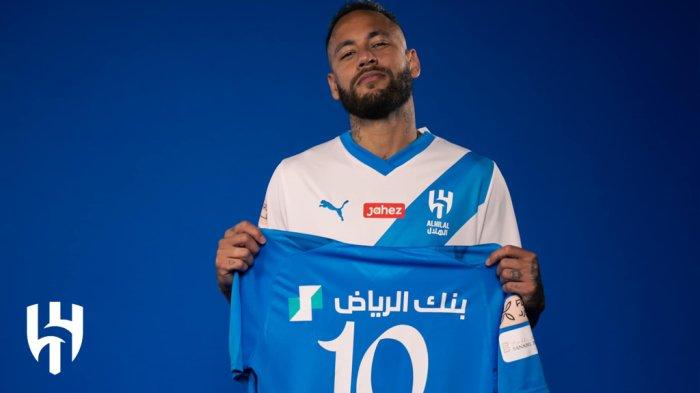 Neymar resmi menjadi pemain Al-Hilal di Liga Pro Saudi, Arab Saudi, Selasa (16/8/2023)