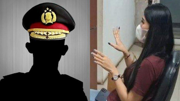 POLISI ANIAYA MANTAN - (Kiri) Ilustrasi anggota polisi dan (Kanan) Wina Septianty wanita korban penganiayaan anggota polisi di Palembang saat membuat laporan, Selasa (15/4/2025). Pemilik indekos ungkap detik-detik penganiayaan dan penodongan yang dilakukan oknum polisi.