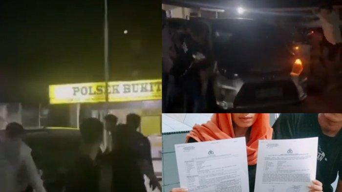 PENGEROYOKAN - Pengeroyokan seorang wanita oleh sekelompok debt collector di Pekanbaru terjadi di halaman Mapolsek Bukit Raya, Sabtu dinihari WIB.