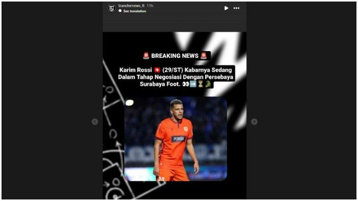 Kabar terbaru Persebaya Surabaya sedang dalam proses negosiasi dengan mantan striker Dewa United tersebut.