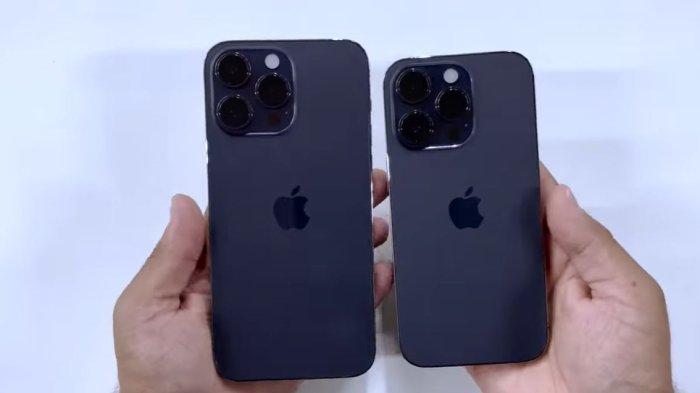 Ponsel iPhone 14 Pro Max dan iPhone 14 Pro.