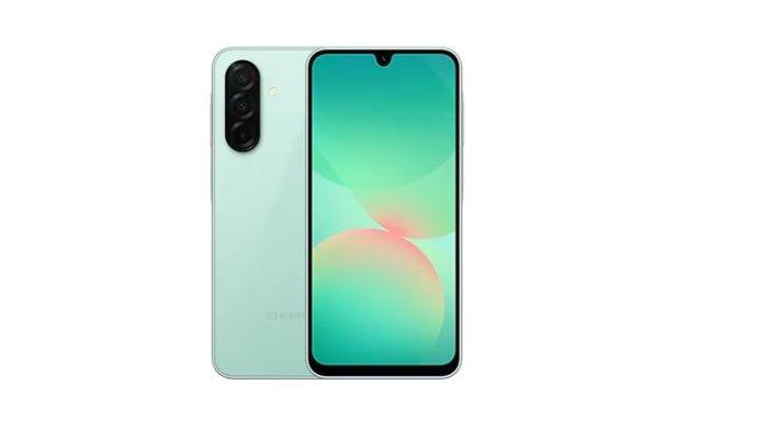 Potret Samsung Galaxy A26 5G dengan warna Mint dari samsung.com, Sabtu (3/5/2025).