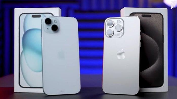 Potret desain iPhone 15 dan iPhone 15 Plus.