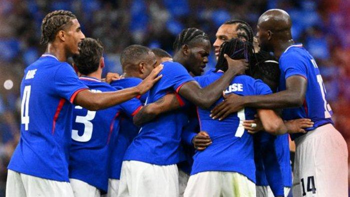 Prediksi skor Prancis vs Guinea di laga putaran pertama Olimpiade Paris 2024, simak informasi tentang prakiraan susunan pemain dan head to head.