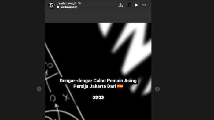 Rumor pemain asing Persija Jakarta berasal dari Spanyol.