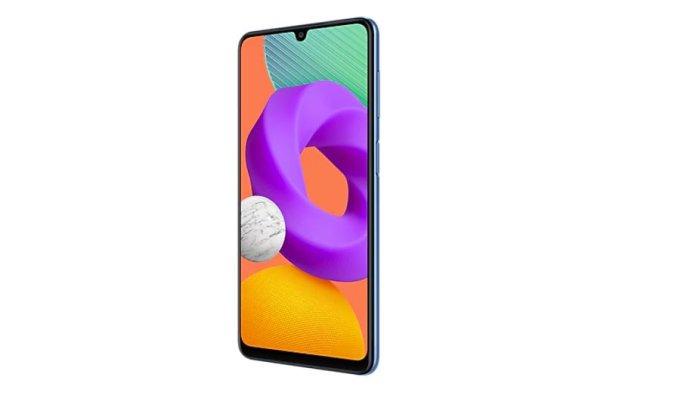 Samsung Galaxy M22 dengan desain klasik.