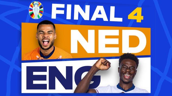 Semifinal Piala Eropa 2024, Belanda vs Inggris, Rabu, 10 Juli 2024, Kamis dinihari 02.00 WIB
