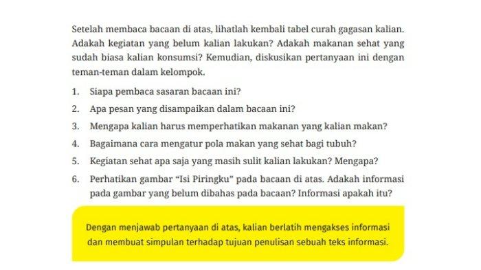 Soal Bahasa Indonesia Kelas 7 SMP/MTS Halaman 82