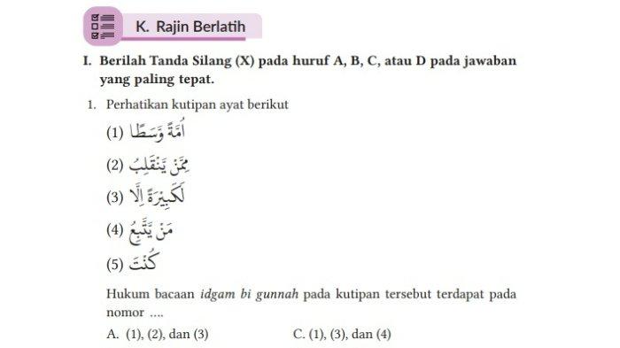 Soal PAI Kelas 8 Halaman 158